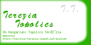 terezia topolics business card